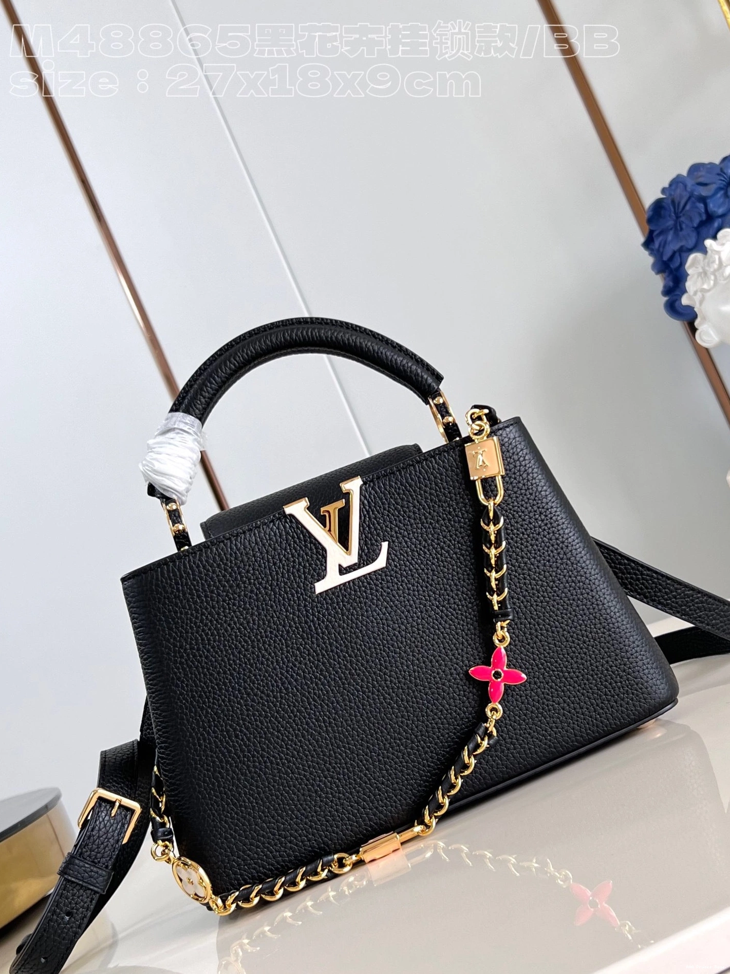 AAA Pruses Bags BB-27*18*9CM VUITTON CAPUCINES LOUIS 0713
